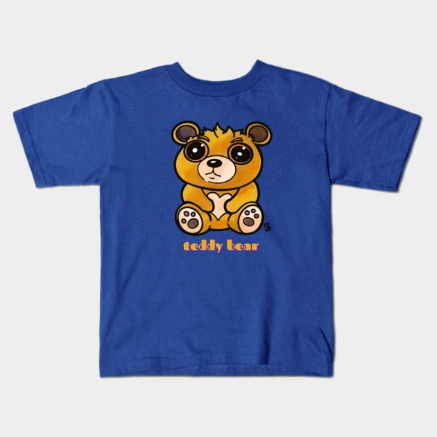 Kawaii Teddy Bear - Teddy Bear Kids T-Shirt by Alt World Studios